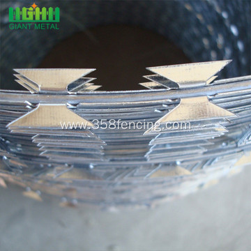 galvanized barbed wire barbed razor mesh fencing